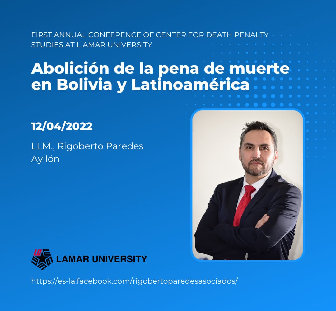 Abolición de la pena de muerte en Bolivia y Latinoamérica