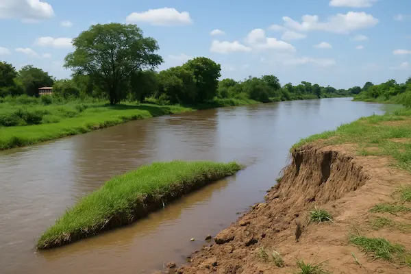 río en zona rural